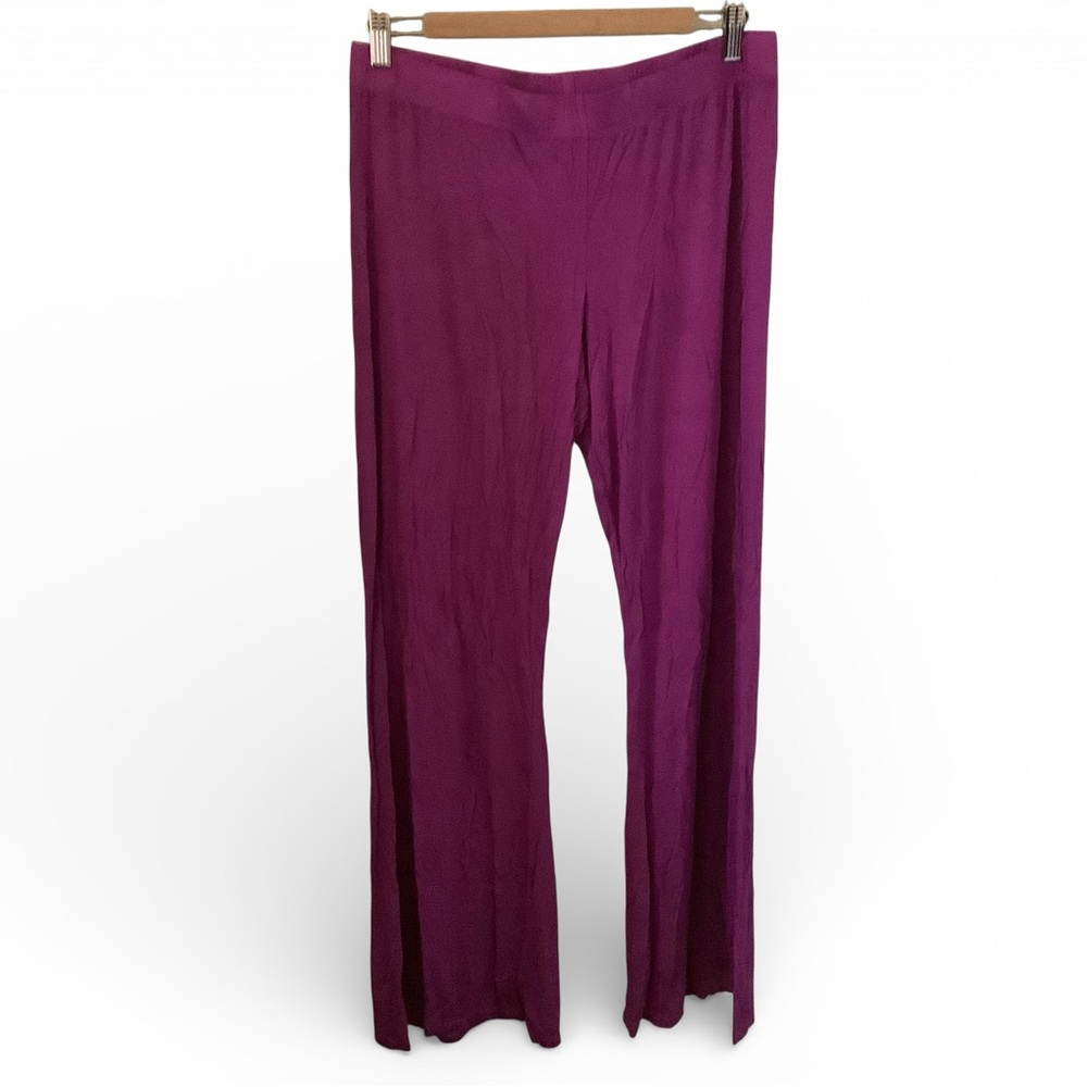 Michael Lauren Magenta Wide Leg Pants
